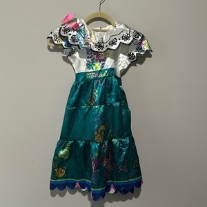 Children’s Disney Encanto Mirabel Costume Dress Up Dress Size 4-6X